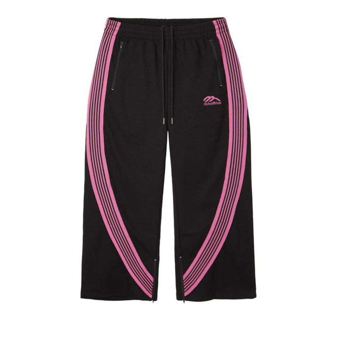 Track Pants - Black & Pink